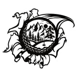 Golf Metal Art Decoration, Decorative Sports Metal Art for Walls