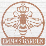 Honey Bee Sign Metal Wall Art, Outdoor Bee Wall Decor, Honey Lover Gift