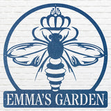 Honey Bee Sign Metal Wall Art, Outdoor Bee Wall Decor, Honey Lover Gift