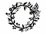 Garden Flower Metal Wall Art, Round Flower Wall Art for Garden, Flower Metal Wall Decor, Living Room Decor, Housewarming Gift