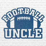 Football Uncle Metal Wall Hanging, Black Metal Wall Art for Living Room