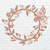 Garden Flower Metal Wall Art, Round Flower Wall Art for Garden, Flower Metal Wall Decor, Living Room Decor, Housewarming Gift
