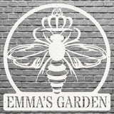 Honey Bee Sign Metal Wall Art, Outdoor Bee Wall Decor, Honey Lover Gift