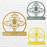 Honey Bee Sign Metal Wall Art, Outdoor Bee Wall Decor, Honey Lover Gift