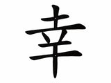 Chinese Good Luck Symbol Wall Art, Chinese Sign of Good Luck