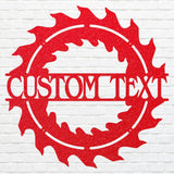 Woodshop Sign Outdoor Metal Art, Custom Metal Sign for Woodshop Decor