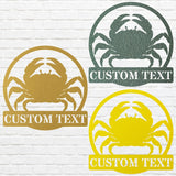 Custom Metal Crab Wall Art - Decorative Metal Wall Art