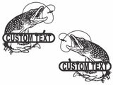 Fish Art Custom Metal Sign - Decorative Metal Wall Art