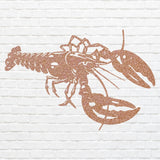 Metal Lobster Wall Art - Laser Cut Decorative Metal Wall Art
