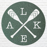 Lake Metal Wall Art, Boat Paddles Round Metal Wall Art, Lake House Metal Wall Decor, Metal Paddles Housewarming Gift