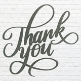 Thank You Metal Sign, Laser Cut Thank You Heart Metal Wall Art, Modern Living Room Wall Art, Thank You Housewarming Gift