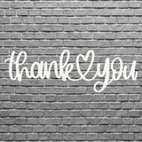 Thank You Metal Wall Art, Thank You Heart Metal Sign, Laser Cut Metal Wall Art, Modern Home Decor, Housewarming Gift
