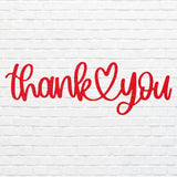 Thank You Metal Wall Art, Thank You Heart Metal Sign, Laser Cut Metal Wall Art, Modern Home Decor, Housewarming Gift