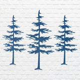 Pine Trees Wall Art, Set of 3 Tree Wall Art, Metal Tree Art, Unique Metal Wall Decor, Laser Cut Metal Wall Art Tree