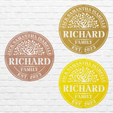 Tree Of Life Custom Family Sign, Metal Tree Wall Art, Metal Tree Wall Living Room Decor, Personalized Family Tree