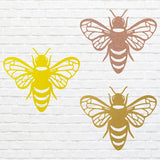 Honey Bee Wall Art, Bee Home Decor, Laser Cut Metal Wall Decor, Metal Bee Wall Art, Metal Outdoor Art, Housewarming Gift