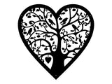 Heart Tree Of Life Art, Metal Tree Of Life Wall Art, Metal Nature Wall Art, Home Office Tree Of Life Decor, Nature Lover Gift