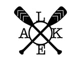 Lake Wall Art, Boat Paddles Metal Wall Art, Lake House Metal Wall Decor, Metal Paddles Home Decor, Housewarming Gift