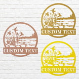 Custom Metal Wall Art, Round Outdoor Wall Art, Laser Cut Ducks Flying Metal Art, Metal Wall Hangings, Housewarming Gift