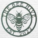 Honey Bee Metal Art, Round Honey Bee Wall Art, Laser Cut Wall Hanging Art, The Bee Hive Wall Decor, Farmhouse Wall Decor