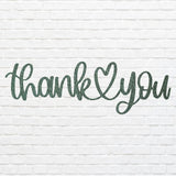 Thank You Metal Wall Art, Thank You Heart Metal Sign, Laser Cut Metal Wall Art, Modern Home Decor, Housewarming Gift