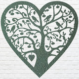 Heart Tree Of Life Art, Metal Tree Of Life Wall Art, Metal Nature Wall Art, Home Office Tree Of Life Decor, Nature Lover Gift