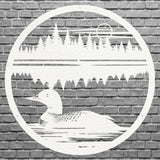 Metal Bird Wall Art, Loon In The Water Metal Wall Art, Lake House Decor, Modern Living Room Wall Decor, Bird Lover Gift