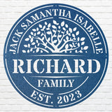 Tree Of Life Custom Family Sign, Metal Tree Wall Art, Metal Tree Wall Living Room Decor, Personalized Family Tree