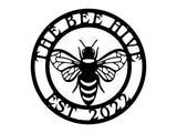 Honey Bee Metal Art, Round Honey Bee Wall Art, Laser Cut Wall Hanging Art, The Bee Hive Wall Decor, Farmhouse Wall Decor