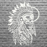 Native American Wall Art, Women Metal Wall Hangings, Metal Artwork, Decorative Wall Art, Above Bed Wall Decor, Housewarming Gift