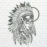 Native American Wall Art, Women Metal Wall Hangings, Metal Artwork, Decorative Wall Art, Above Bed Wall Decor, Housewarming Gift