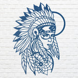Native American Wall Art, Women Metal Wall Hangings, Metal Artwork, Decorative Wall Art, Above Bed Wall Decor, Housewarming Gift