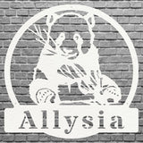 Panda Wall Art, Metal Animal Wall Art, Metal Wall Hangings, Metal Artwork, Above Bed Wall Decor, Kids Wall Decal, Animal Lover Gift