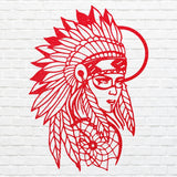 Native American Wall Art, Women Metal Wall Hangings, Metal Artwork, Decorative Wall Art, Above Bed Wall Decor, Housewarming Gift
