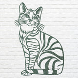 Metal Cat Wall Art, Metal Cat Wall Hangings, Above Bed Cute Animal Wall Decor, Metal Wall Decor, Cat Lover Gift
