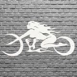 Chopper Girl Metal Wall Art, Bike Racing Wall Art, Livingroom Metal Wall Hangings, Garage Decor, Gift For Women