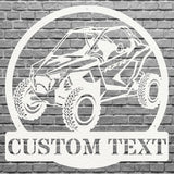 Off Road UTV Wall Art, Custom Text Garage Sign, Laser Cut Metal Sign, Car Art For Workshop, Metal Name Sign, Car Guy Gifts