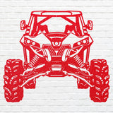 UTV Wall Art, Off Road Car Art, Laser Cut Metal Sign, Workshop Wall Sign, Metal Car Silhouette, Garage Wall Decor
