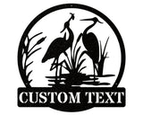 Heron Wall Art, Custom Metal Art, Wildlife Metal Wall Art, Bird Wall Art, Farmhouse Wall Art, Metal Wall Decor, Bird Lover Gift