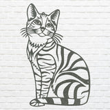 Metal Cat Wall Art, Metal Cat Wall Hangings, Above Bed Cute Animal Wall Decor, Metal Wall Decor, Cat Lover Gift