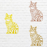 Metal Cat Wall Art, Metal Cat Wall Hangings, Above Bed Cute Animal Wall Decor, Metal Wall Decor, Cat Lover Gift