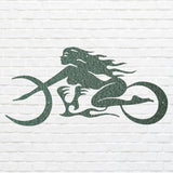 Chopper Girl Metal Wall Art, Bike Racing Wall Art, Livingroom Metal Wall Hangings, Garage Decor, Gift For Women