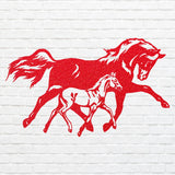Horse Wall Art, Horse And Foal Metal Wall Art, Animal Metal Wall Hangings, Farmhouse Horse Wall Decor, Horse Lover Gift