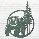 Metal Bear Art, Bear Wall Art, Bear Decor, Animal Wall Decor, Wildlife Animal Wall Art, Metal Wall Art for Decoration, Animal Lover Gift