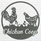 Chicken Coop Metal Wall Art, Chicken Wall Art, Bird Wall Art for Farmhouse Decor, Chicken Art, Metal Wall Decor, Chicken Gift
