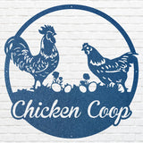 Chicken Coop Metal Wall Art, Chicken Wall Art, Bird Wall Art for Farmhouse Decor, Chicken Art, Metal Wall Decor, Chicken Gift