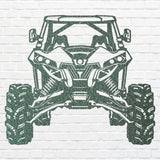 UTV Wall Art, Off Road Car Art, Laser Cut Metal Sign, Workshop Wall Sign, Metal Car Silhouette, Garage Wall Decor