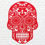 Human Skull Metal Wall Art, Laser Cut Sugar Skull Metal Art, Gothic Home Decor, Livingroom Metal Wall Decor, Housewarming Gift