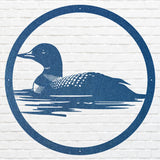 Metal Loon Wall Art, Loon In The Water Metal Wall Art, Lake House Decor, Modern Living Room Wall Decor, Bird Lover Gift