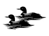 Metal Bird Wall Art, Loons In The Water Metal Wall Art, Outdoor Garden Decor, Aesthetic Room Decor, Housewarming Gift